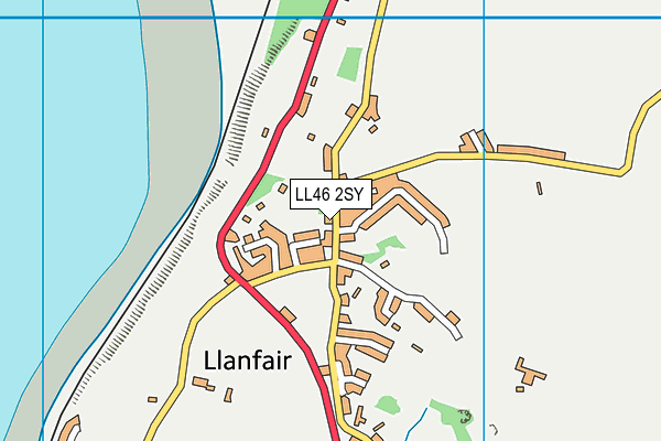 LL46 2SY map - OS VectorMap District (Ordnance Survey)