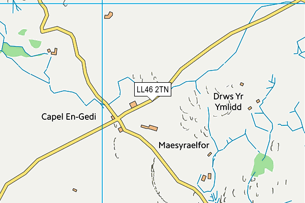 LL46 2TN map - OS VectorMap District (Ordnance Survey)