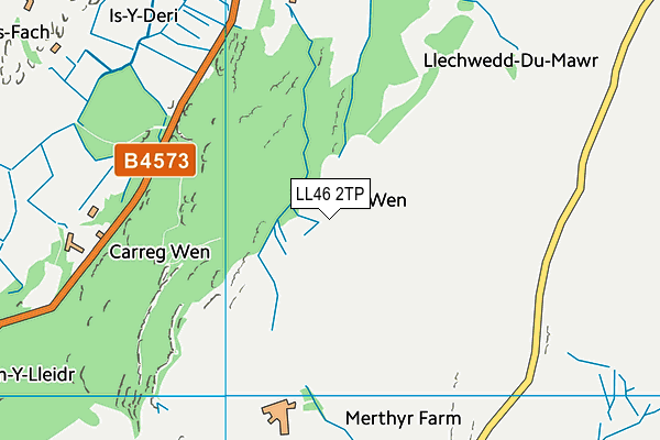 LL46 2TP map - OS VectorMap District (Ordnance Survey)