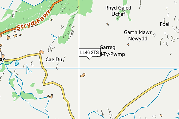 LL46 2TS map - OS VectorMap District (Ordnance Survey)