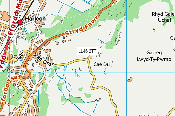 LL46 2TT map - OS VectorMap District (Ordnance Survey)