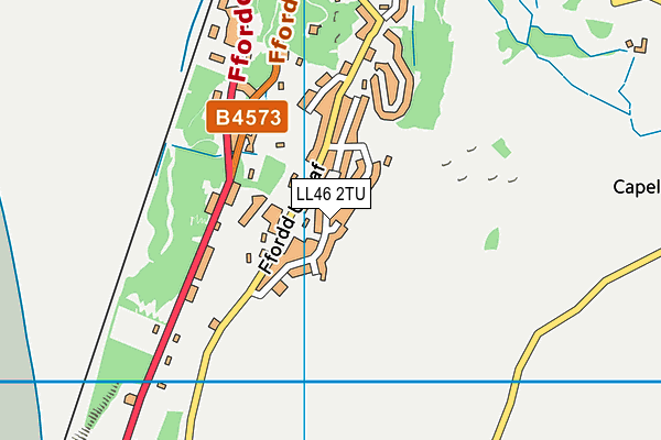 LL46 2TU map - OS VectorMap District (Ordnance Survey)