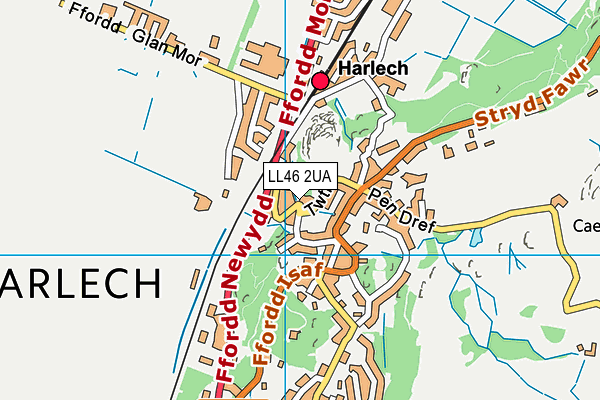 LL46 2UA map - OS VectorMap District (Ordnance Survey)