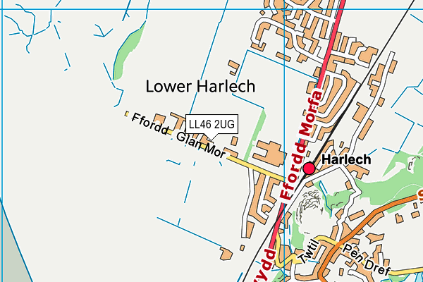 LL46 2UG map - OS VectorMap District (Ordnance Survey)