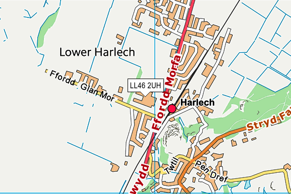 LL46 2UH map - OS VectorMap District (Ordnance Survey)