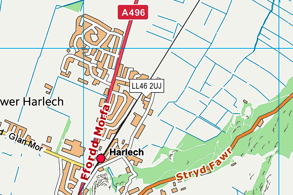 LL46 2UJ map - OS VectorMap District (Ordnance Survey)
