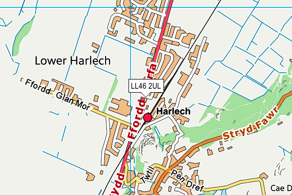 LL46 2UL map - OS VectorMap District (Ordnance Survey)