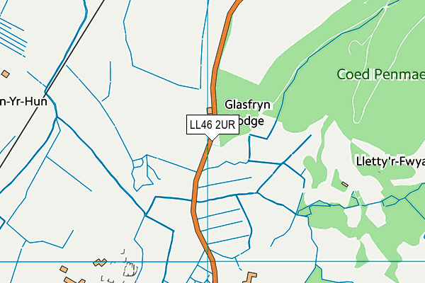 LL46 2UR map - OS VectorMap District (Ordnance Survey)
