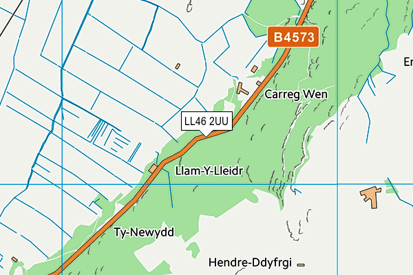 LL46 2UU map - OS VectorMap District (Ordnance Survey)