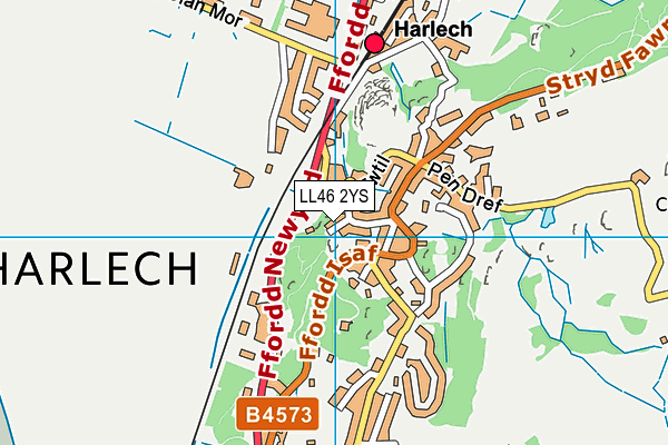 LL46 2YS map - OS VectorMap District (Ordnance Survey)