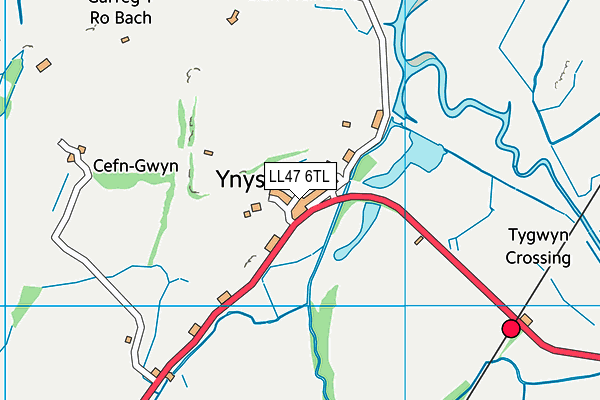 LL47 6TL map - OS VectorMap District (Ordnance Survey)