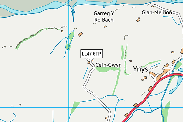 LL47 6TP map - OS VectorMap District (Ordnance Survey)