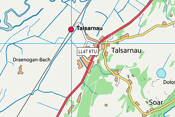 LL47 6TU map - OS VectorMap District (Ordnance Survey)