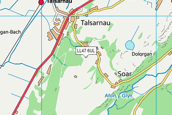 LL47 6UL map - OS VectorMap District (Ordnance Survey)