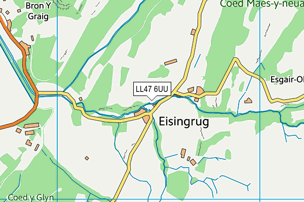 LL47 6UU map - OS VectorMap District (Ordnance Survey)