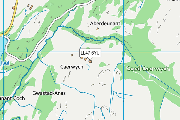 LL47 6YU map - OS VectorMap District (Ordnance Survey)