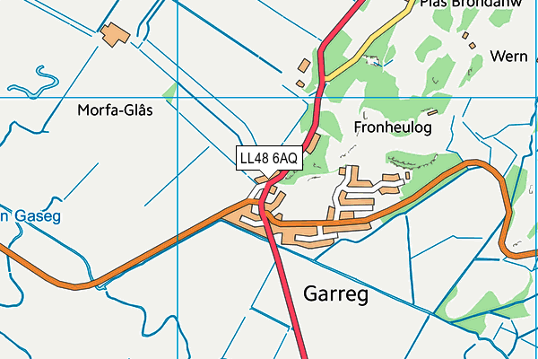LL48 6AQ map - OS VectorMap District (Ordnance Survey)
