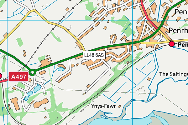 LL48 6AS map - OS VectorMap District (Ordnance Survey)