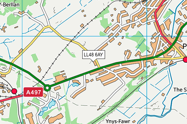 LL48 6AY map - OS VectorMap District (Ordnance Survey)