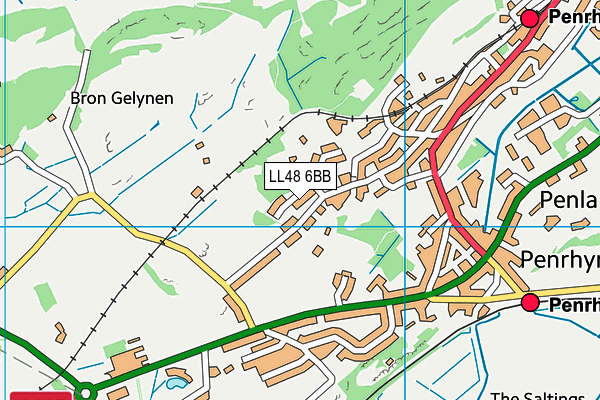 LL48 6BB map - OS VectorMap District (Ordnance Survey)