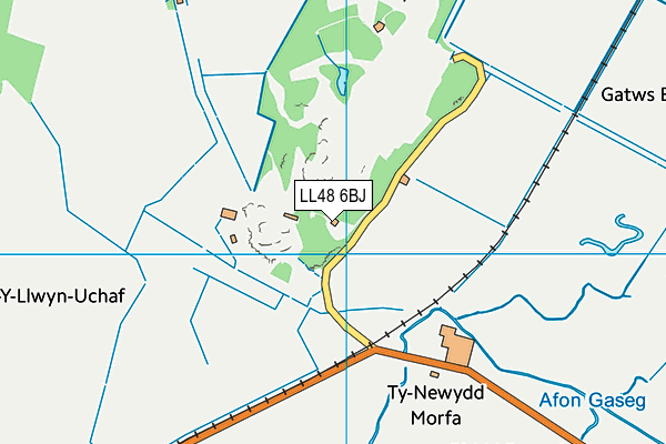LL48 6BJ map - OS VectorMap District (Ordnance Survey)