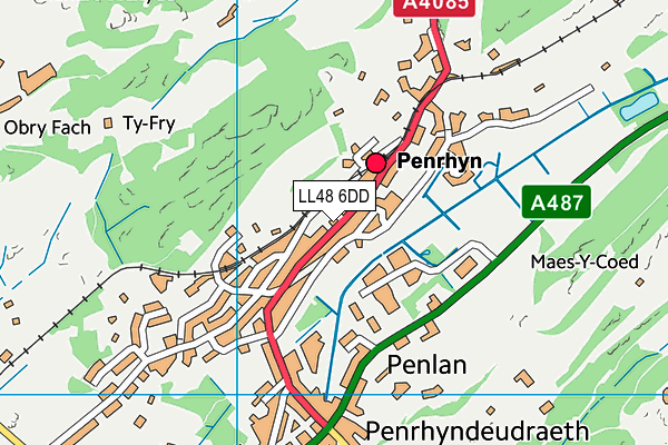 LL48 6DD map - OS VectorMap District (Ordnance Survey)