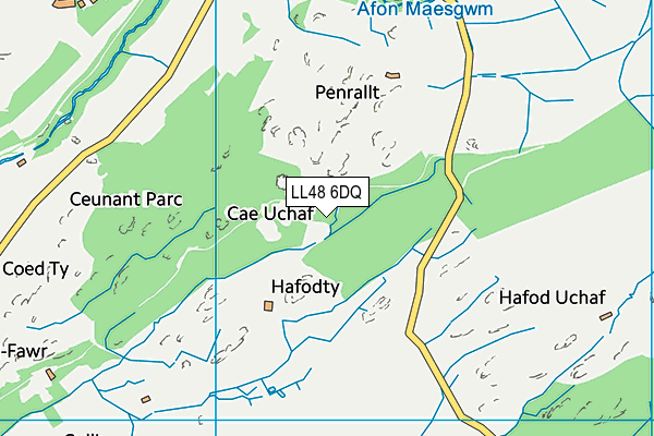 LL48 6DQ map - OS VectorMap District (Ordnance Survey)