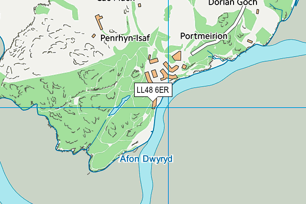 LL48 6ER map - OS VectorMap District (Ordnance Survey)