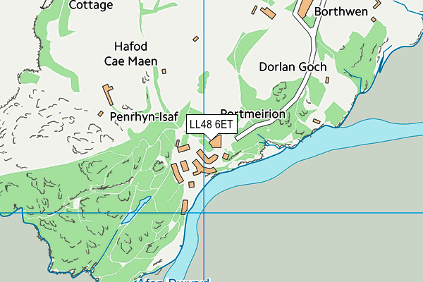 LL48 6ET map - OS VectorMap District (Ordnance Survey)