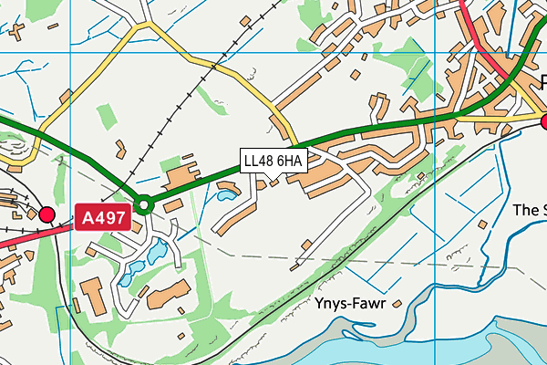 LL48 6HA map - OS VectorMap District (Ordnance Survey)
