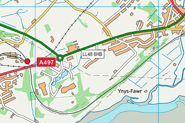 LL48 6HB map - OS VectorMap District (Ordnance Survey)