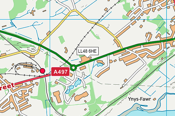LL48 6HE map - OS VectorMap District (Ordnance Survey)