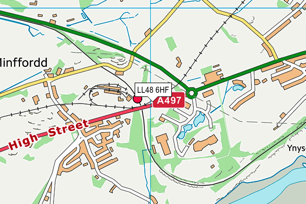 LL48 6HF map - OS VectorMap District (Ordnance Survey)