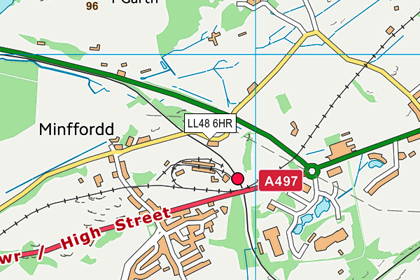 LL48 6HR map - OS VectorMap District (Ordnance Survey)