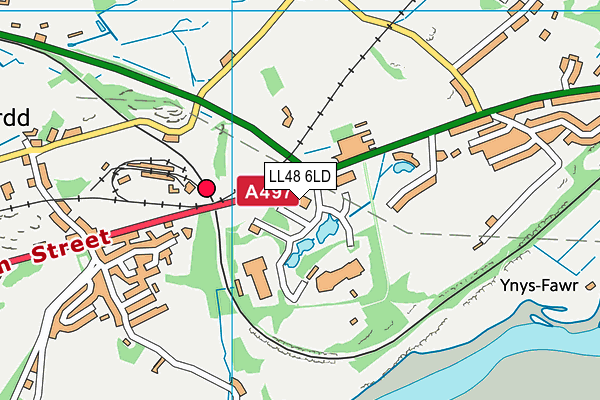 Ysgol Hafod Lon map (LL48 6LD) - OS VectorMap District (Ordnance Survey)