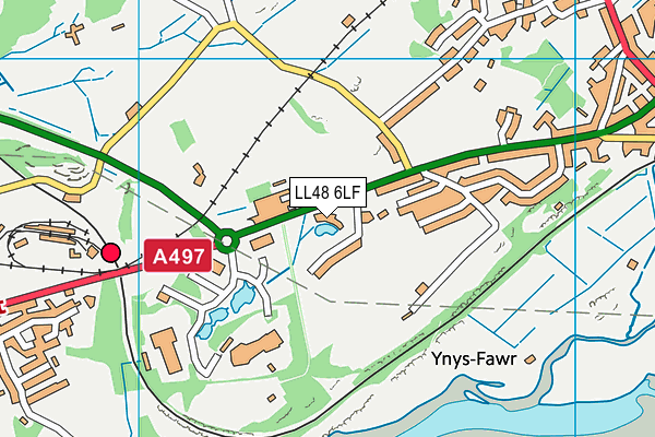 LL48 6LF map - OS VectorMap District (Ordnance Survey)