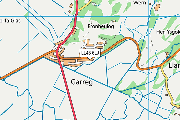 Ysgol Y Garreg map (LL48 6LJ) - OS VectorMap District (Ordnance Survey)