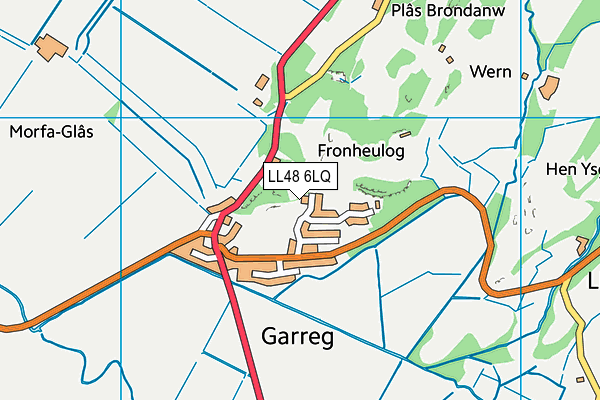 LL48 6LQ map - OS VectorMap District (Ordnance Survey)