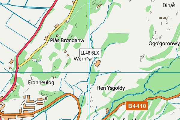 LL48 6LX map - OS VectorMap District (Ordnance Survey)