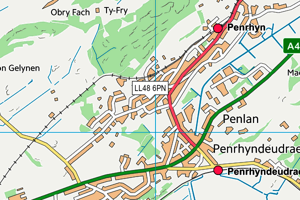 LL48 6PN map - OS VectorMap District (Ordnance Survey)