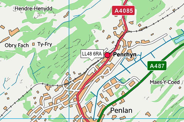 LL48 6RA map - OS VectorMap District (Ordnance Survey)