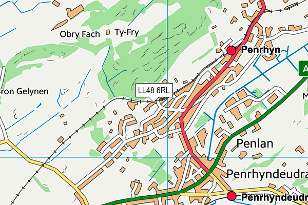 LL48 6RL map - OS VectorMap District (Ordnance Survey)