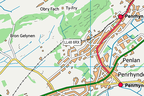 LL48 6RX map - OS VectorMap District (Ordnance Survey)