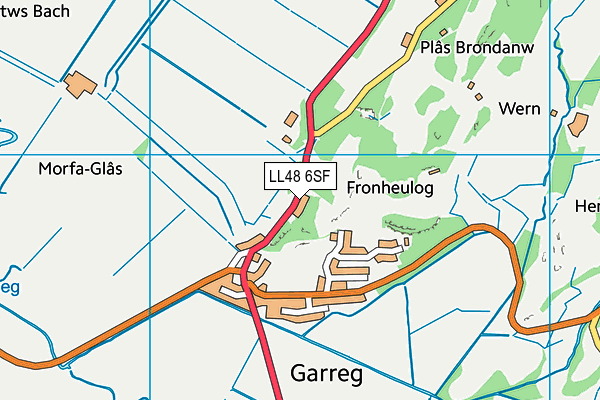 LL48 6SF map - OS VectorMap District (Ordnance Survey)