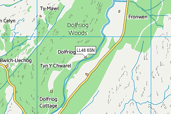 LL48 6SN map - OS VectorMap District (Ordnance Survey)