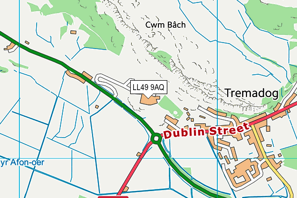 LL49 9AQ map - OS VectorMap District (Ordnance Survey)