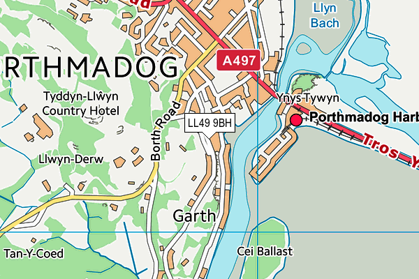 LL49 9BH map - OS VectorMap District (Ordnance Survey)