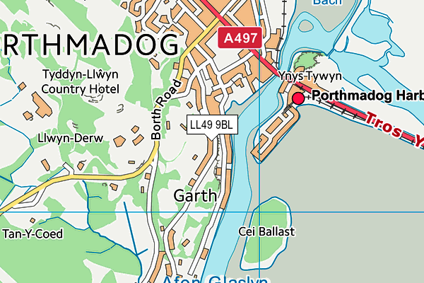 LL49 9BL map - OS VectorMap District (Ordnance Survey)