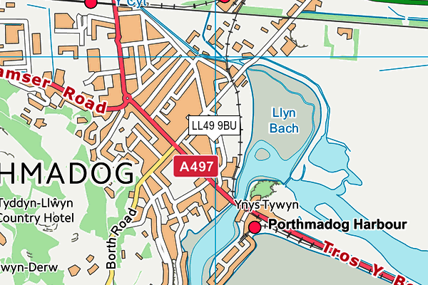 LL49 9BU map - OS VectorMap District (Ordnance Survey)