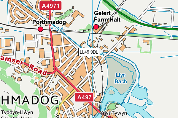 LL49 9DL map - OS VectorMap District (Ordnance Survey)